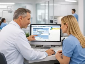gestão odontológica com sistema odontológico organizando a clínica