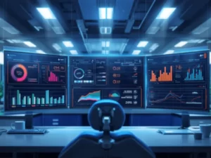 dashboard de sistema odontológico mostrando agenda digital e indicadores de produtividade