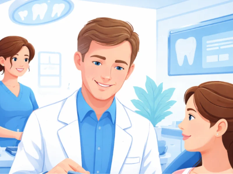 equipe odontológica atendendo cliente com foco em experiência e relacionamento